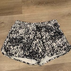 Black and White bcg mesh shorts